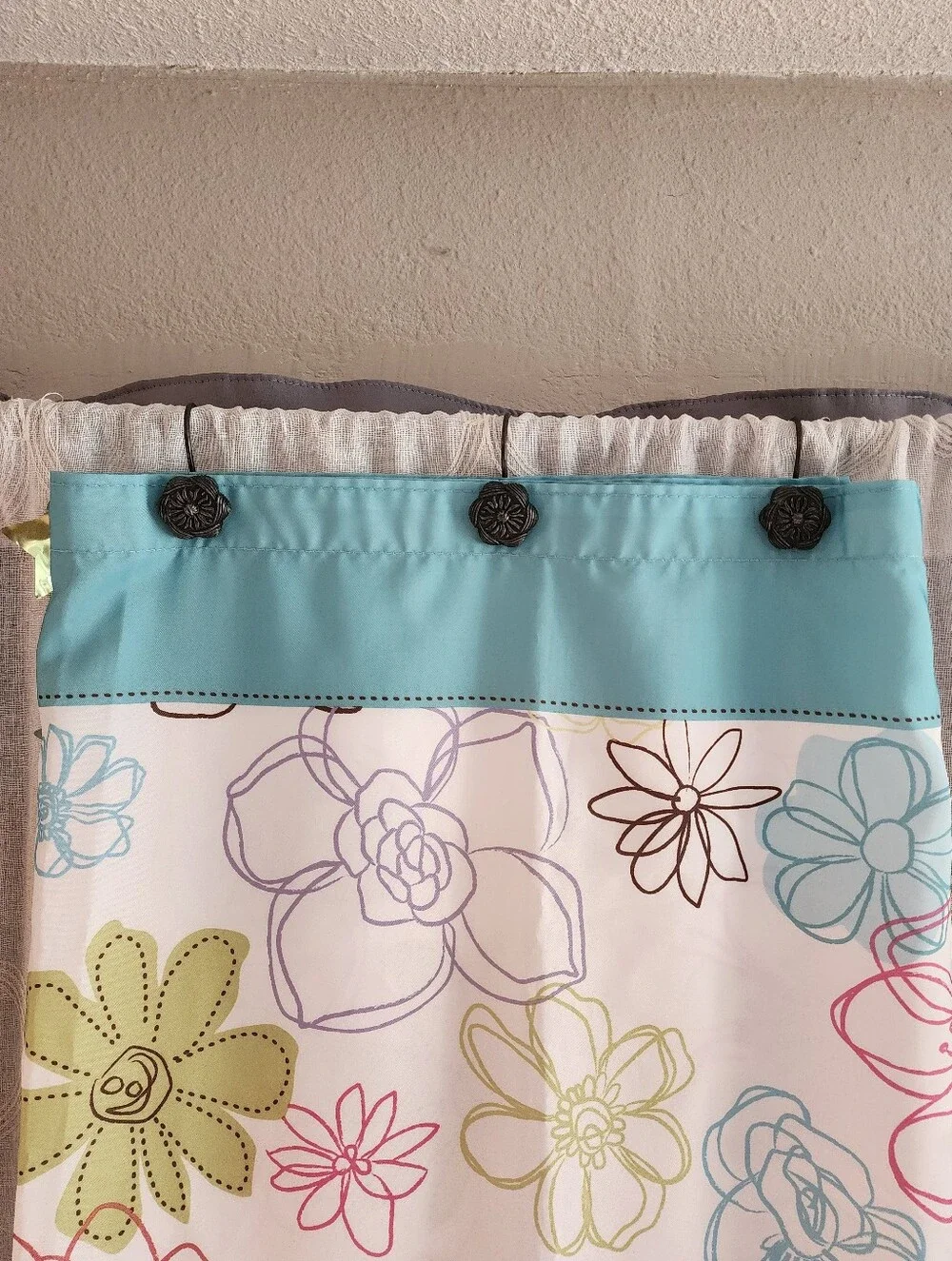 Vibrant Flower Shower Curtain